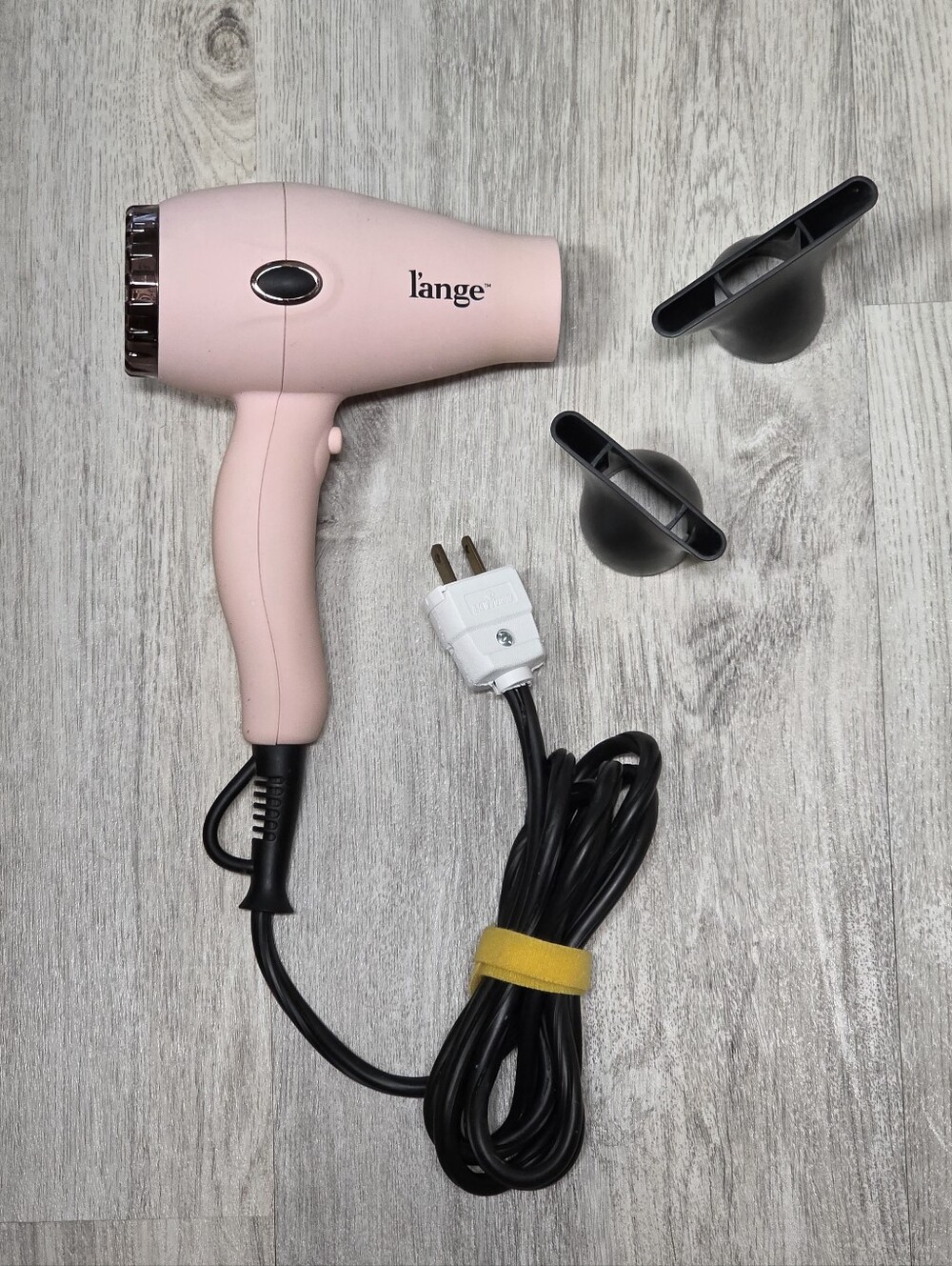 L'ange Hair Soleil Professional Hair Dryer in a blush Pink